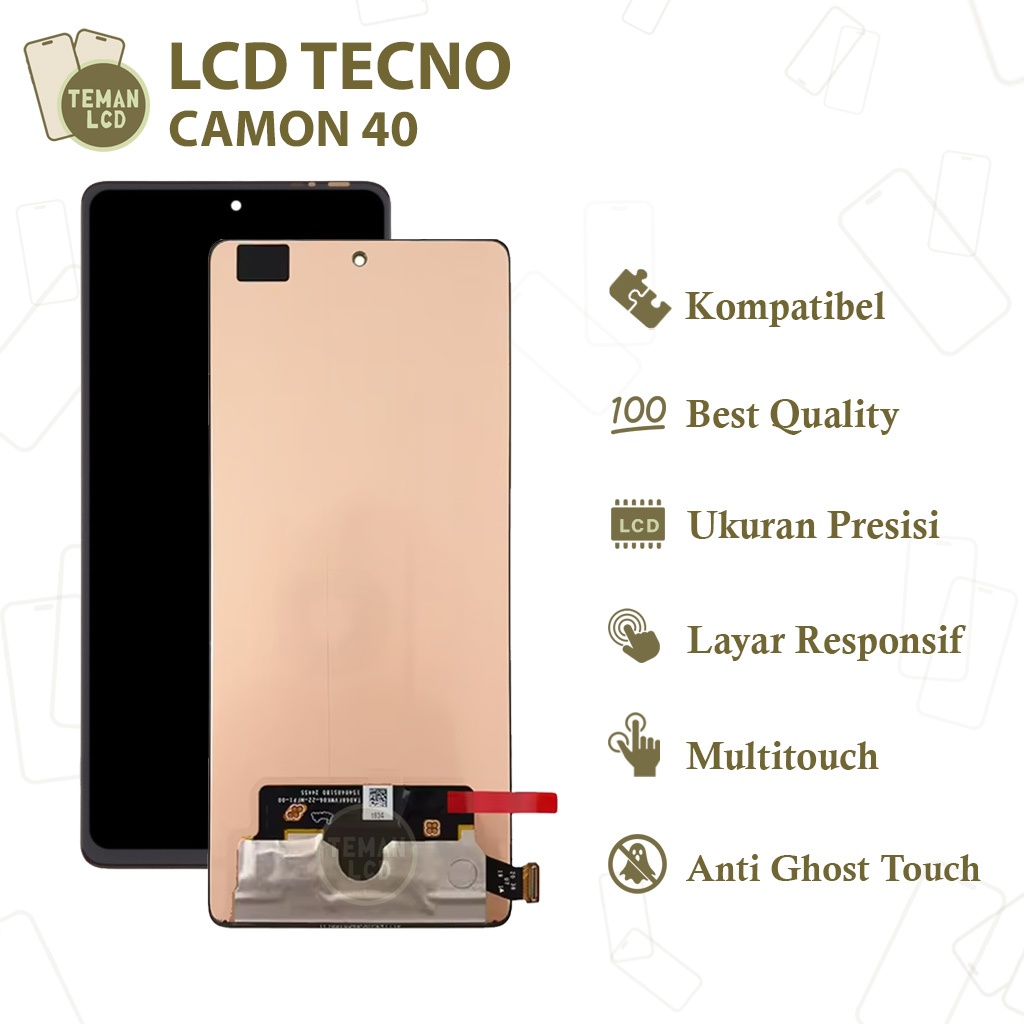 LCD Tecno Camon 40 - Original 100% Fullset Touchscreen
