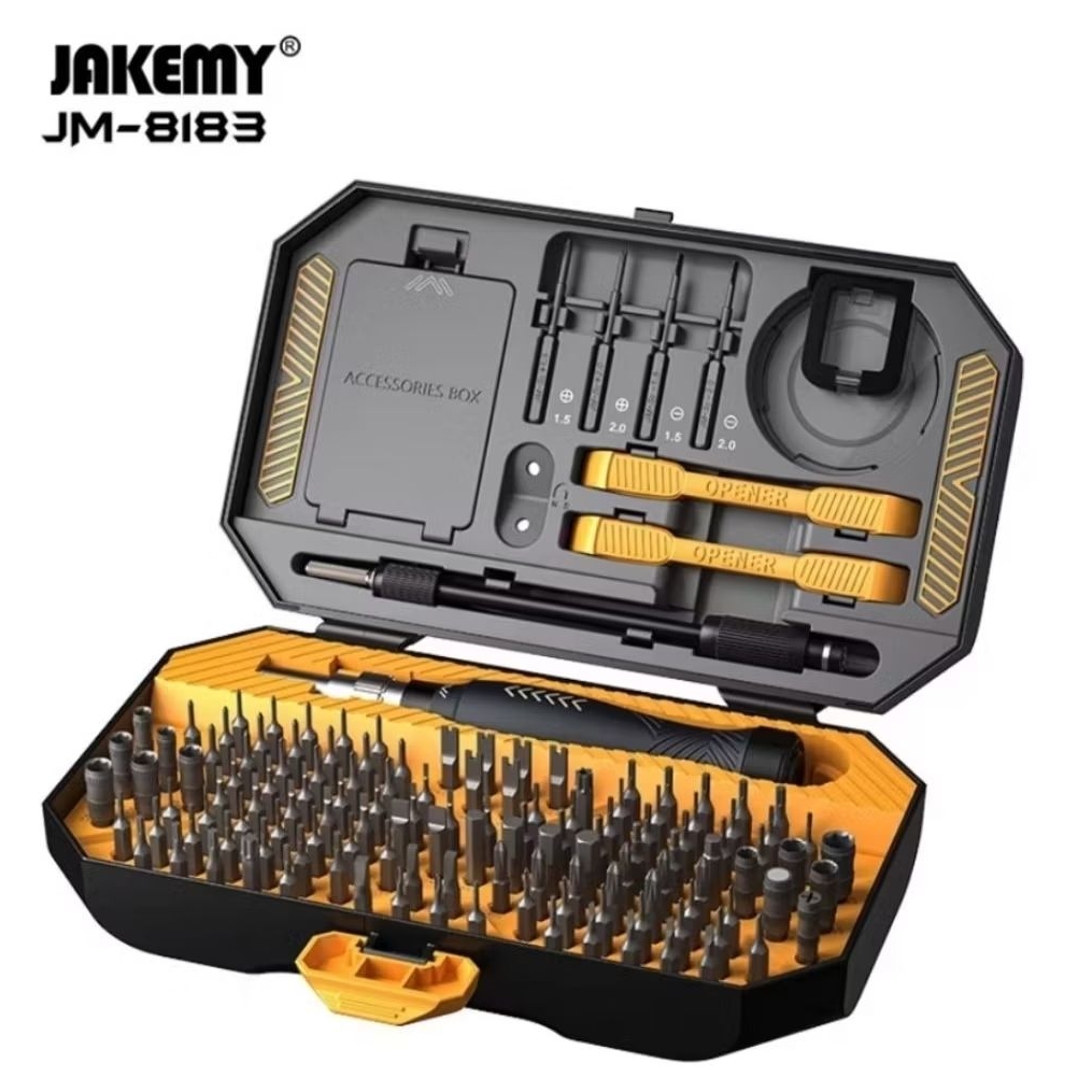 Jakemy JM-8183 145in1 Obeng Set Hp Laptop Komputer Torx Philips Sloted Pentagon