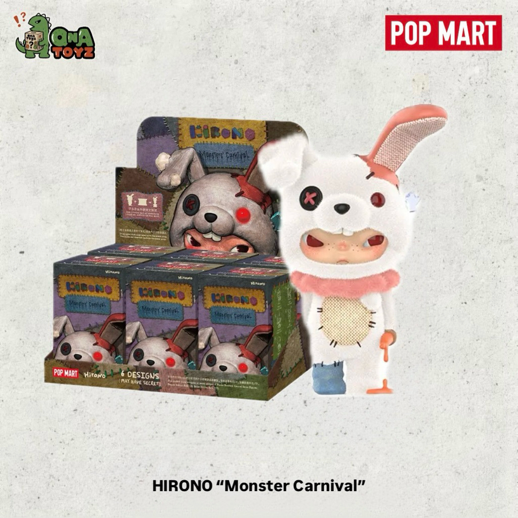 Ready Stok - Hirono Monster Carnival Series Figure Pop Mart Vampire Creapy Clown Zombie Grim Reaper 