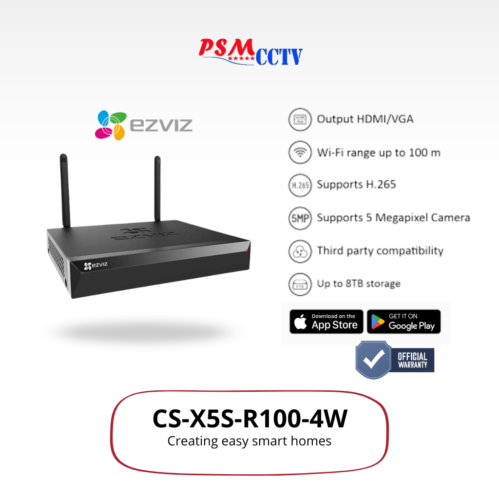 EZVIZ NVR Wireless X5S Support 5MP