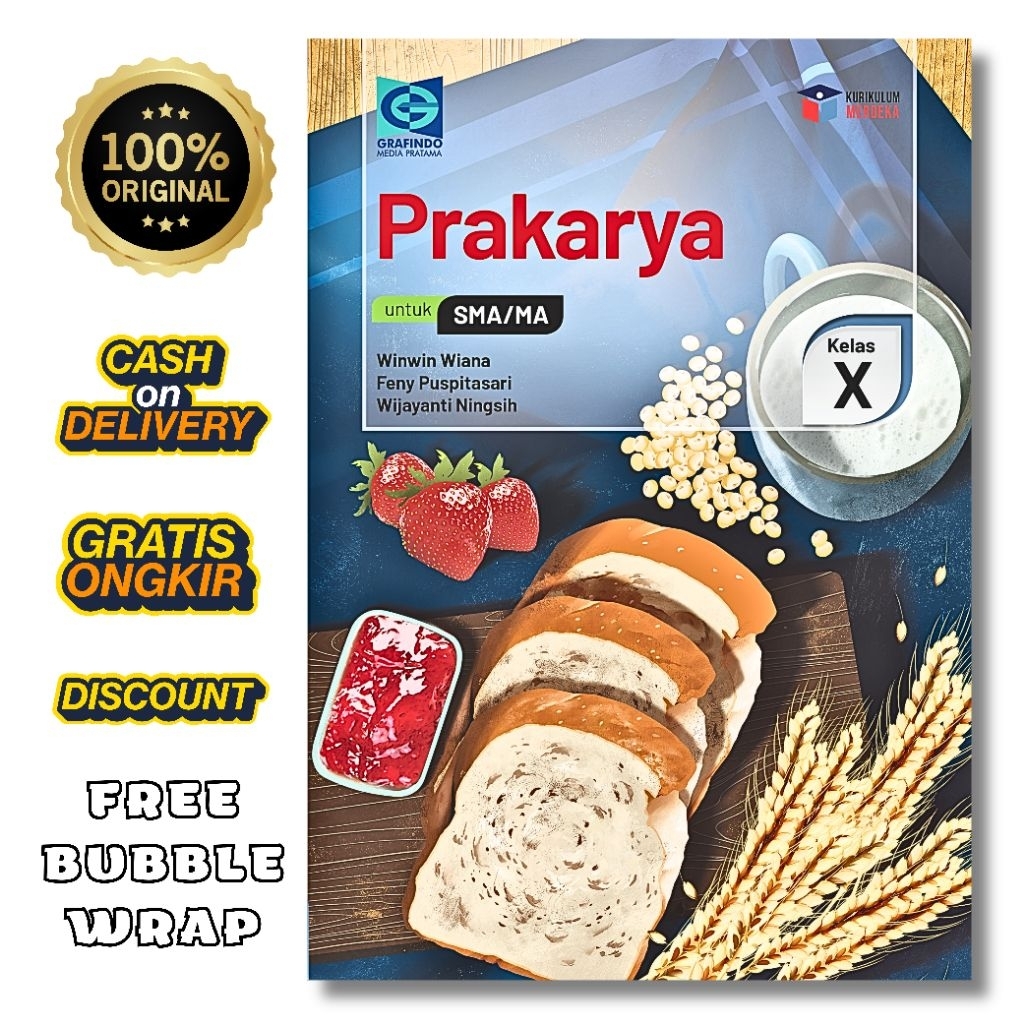 Buku Prakarya Kelas 10 SMA/MA Grafindo Kurikulum Merdeka 2026 Original