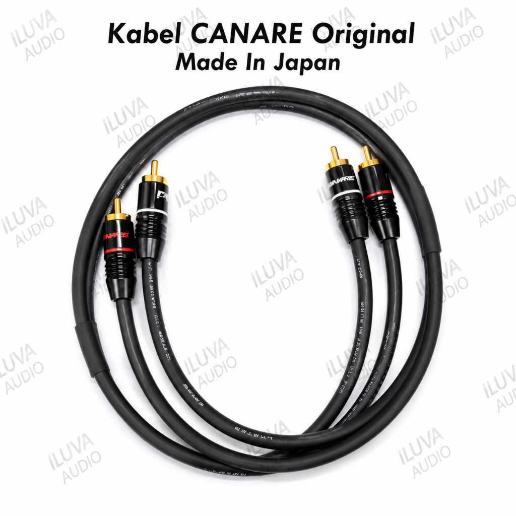 Kabel RCA 2 Jalur RCA Nakamichi Canare Made In Japan Original