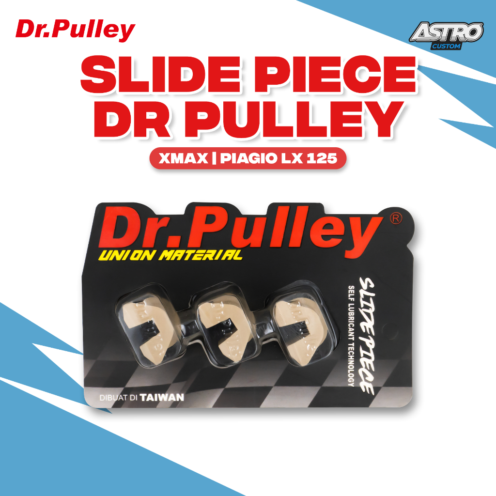 Dr Pulley Slide Piece XMAX PIAGIO LX 125 Karet Rumah Roller Pulley Slider CVT Roler