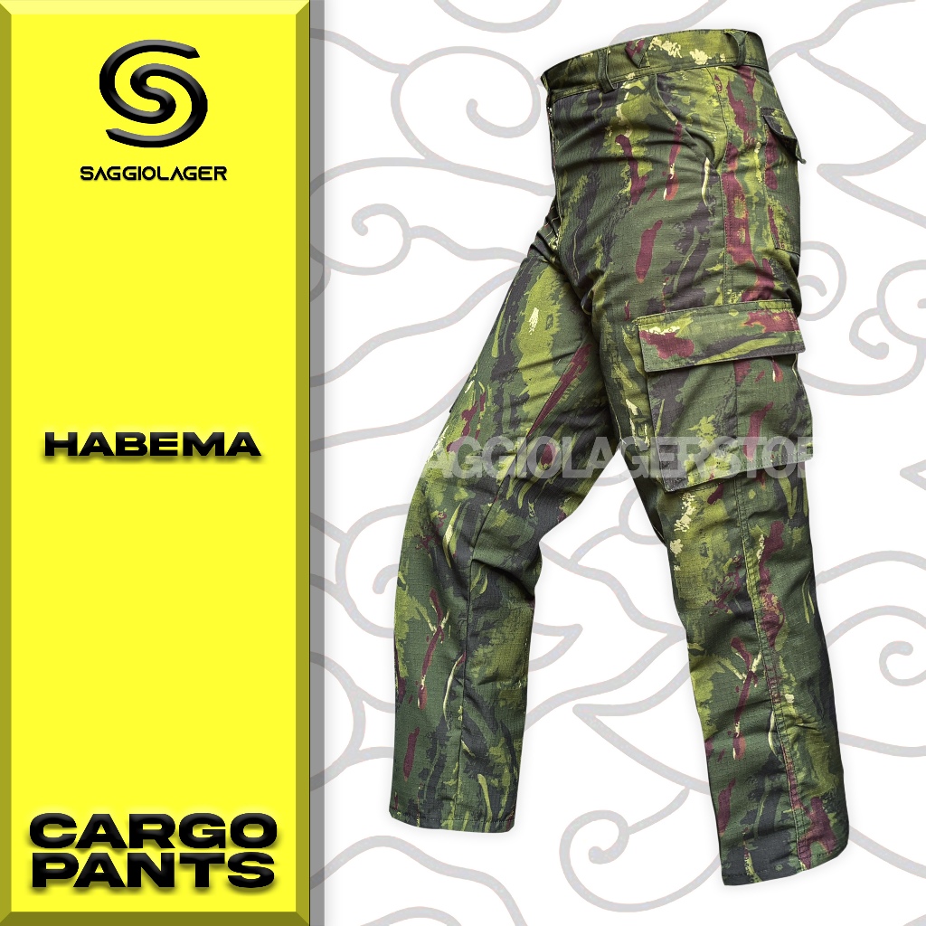 Celana Pdl Camo Habema Pria Outdoor Cargo