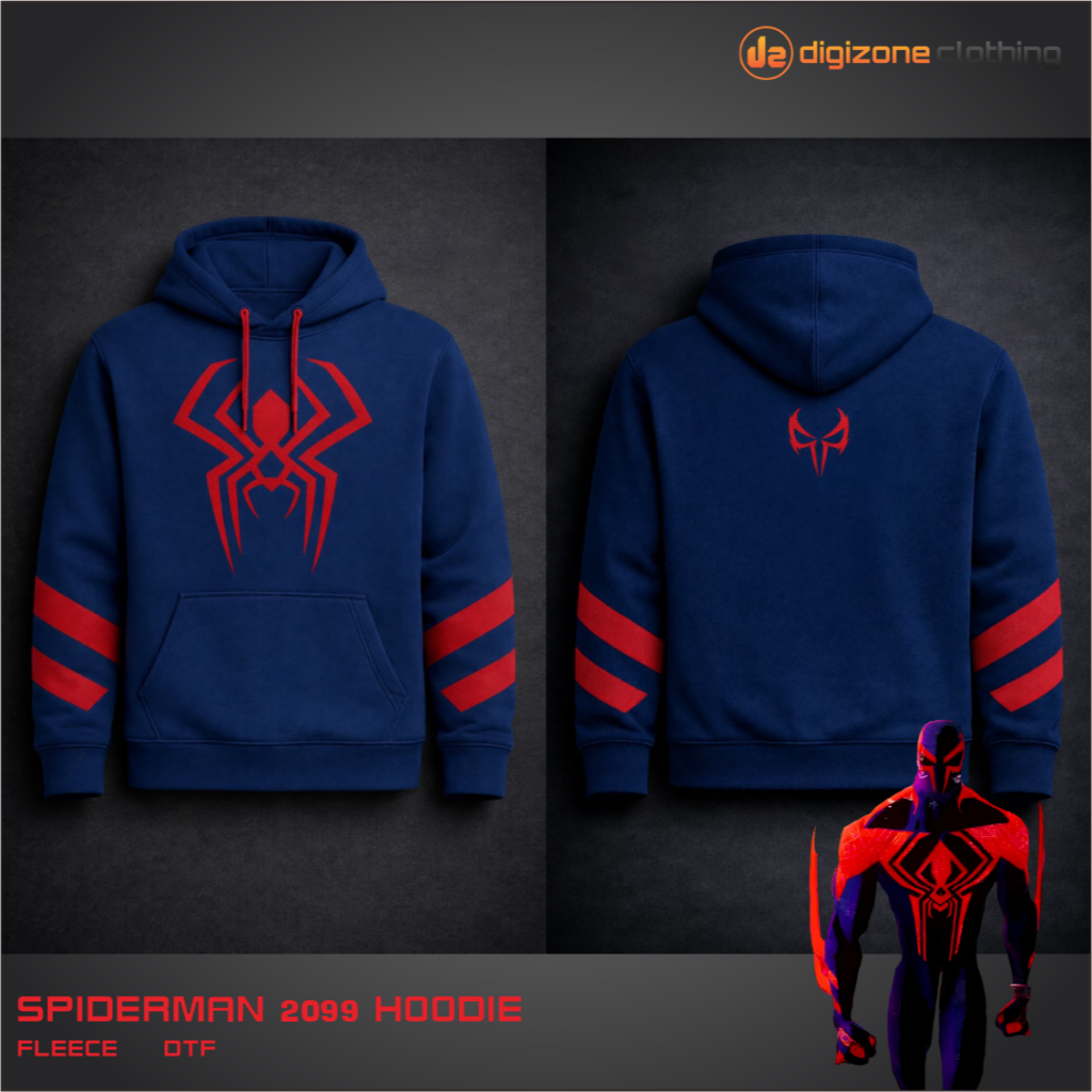 Jaket Cosplay Hoodie Spiderman 2099