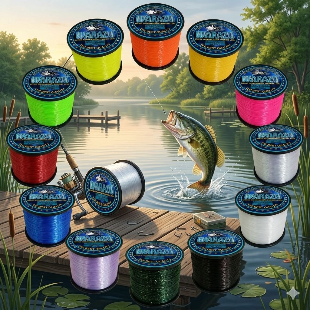TERBARU WARAZU FISHING LINE bisa COD (SENAR PANCING ANTI KRITING,ELASTIS,KUAT,TAHAN GESEKAN dan