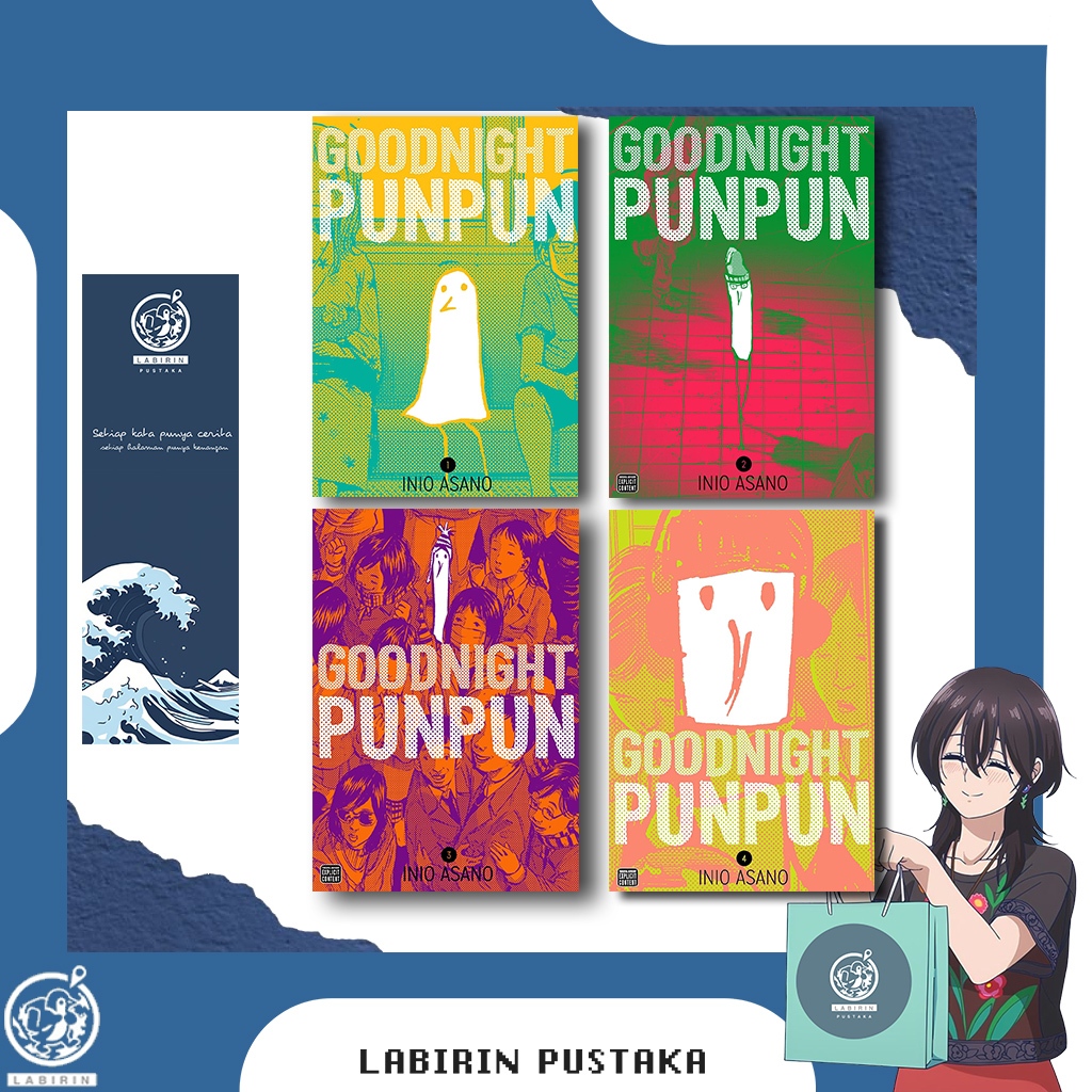 Komik Goodnight Punpun Vol. 1-7| english version-labirinpustaka_