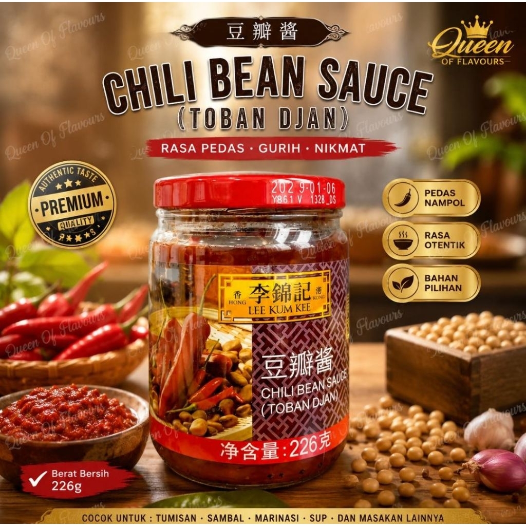 Doubanjiang Lee Kum Kee/Lee Kum Kee Doubanjiang/Saus Kedelai Fermentasi/Chilli Bean Sauce Lee Kum Ke