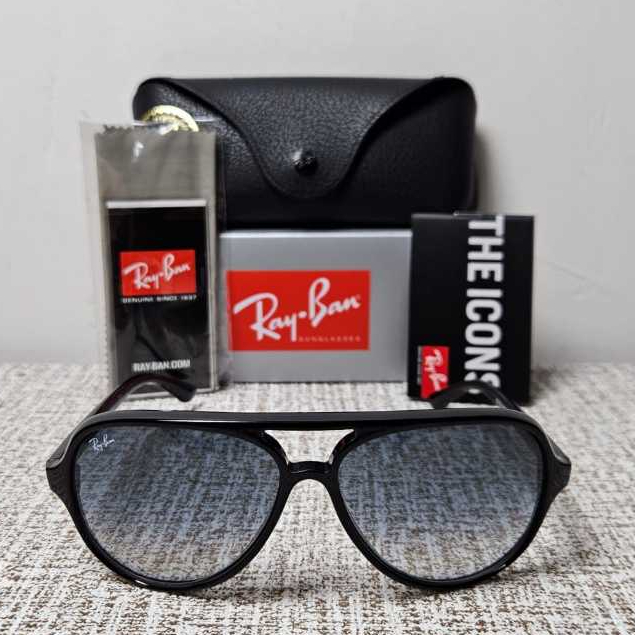 Kacamata Rayban CATS 5000 RB4125 601/32 59 Black Lens Gradient Original
