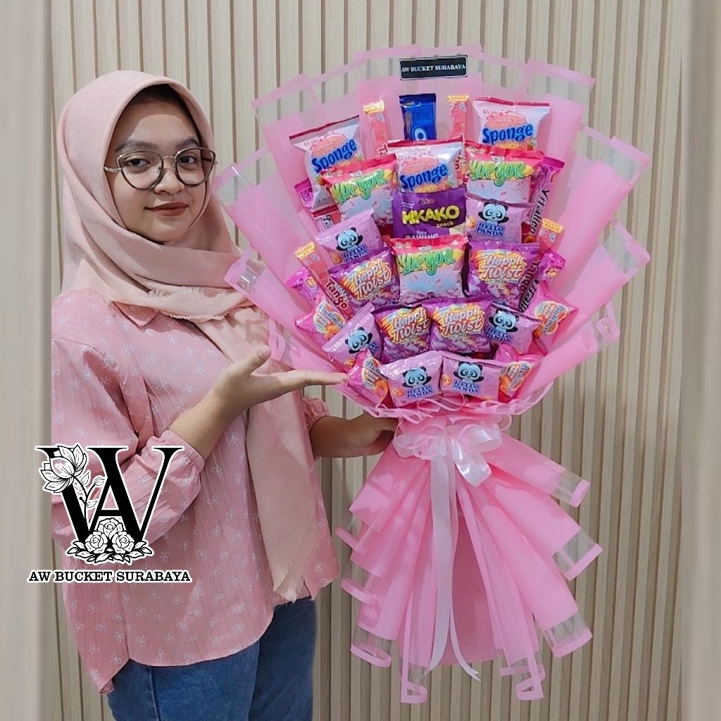 BUKET JAJAN | SNACKTART | BUCKET SNACK MURAH | Ready Stok | Kirim Instan Surabaya