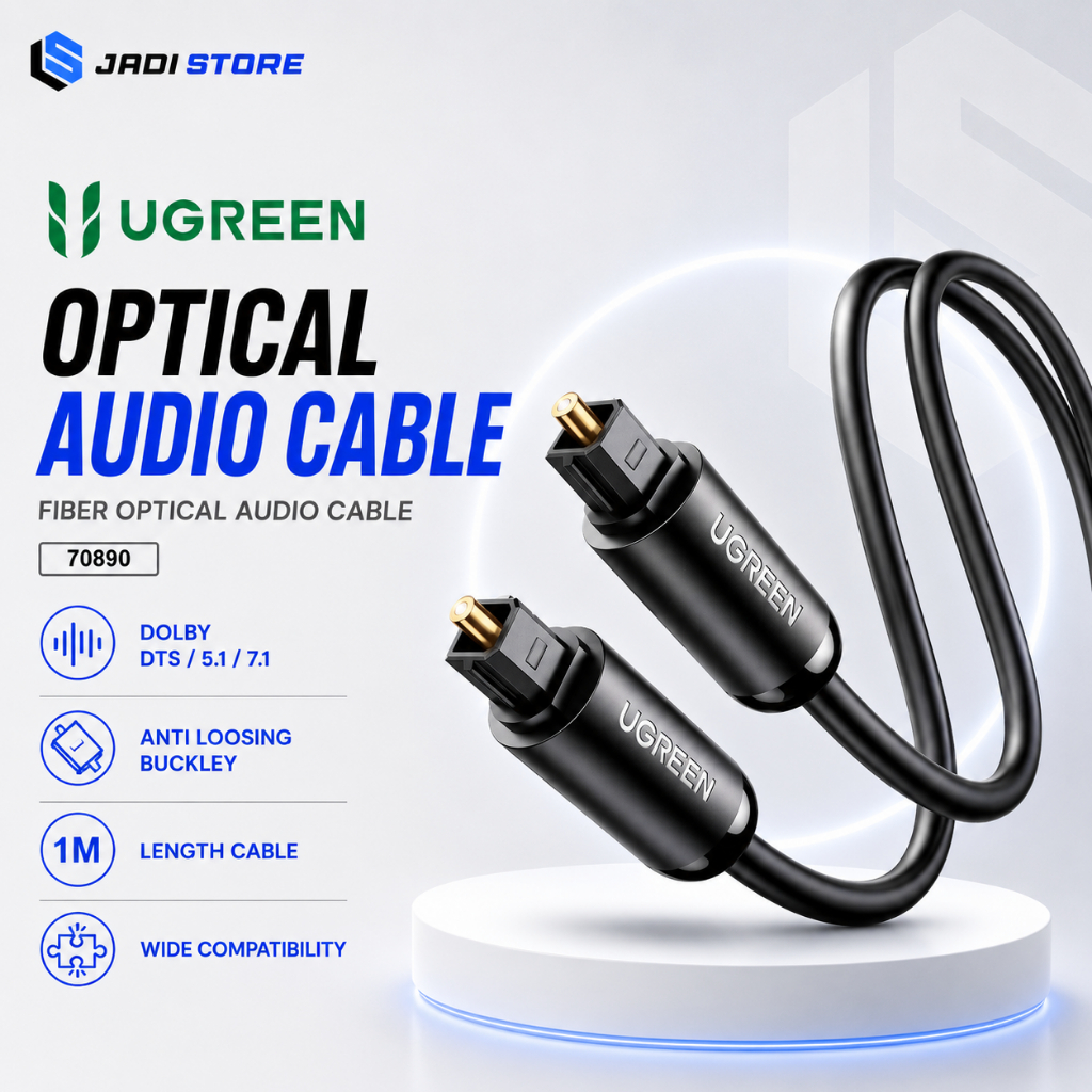 UGREEN Kabel Cable Kable Toslink Optical Optik Digital Audio OUT Coaxial SPDIF Optical Fiber Audio T