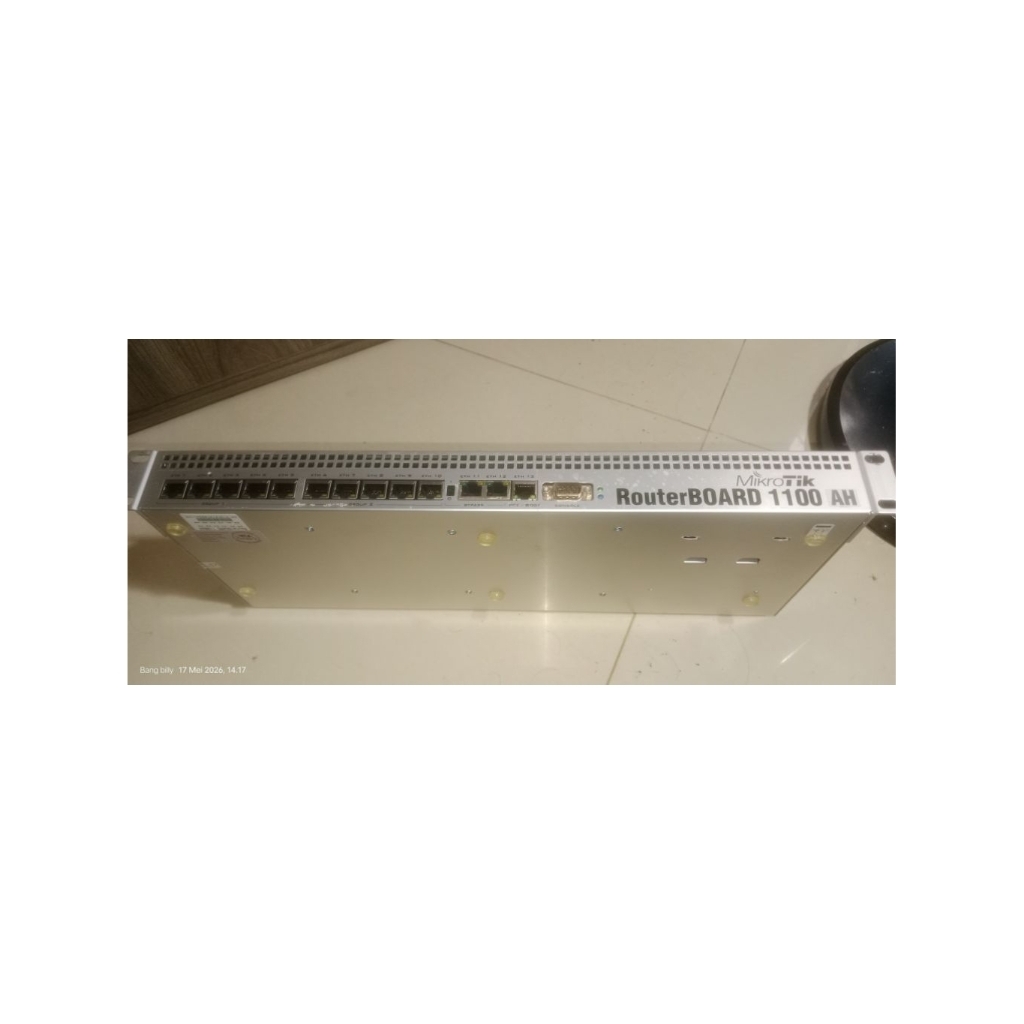 MikroTik RouterBOARD RB1100AH 13 Port Gigabit Router Bekas Normal Eks Upgrade