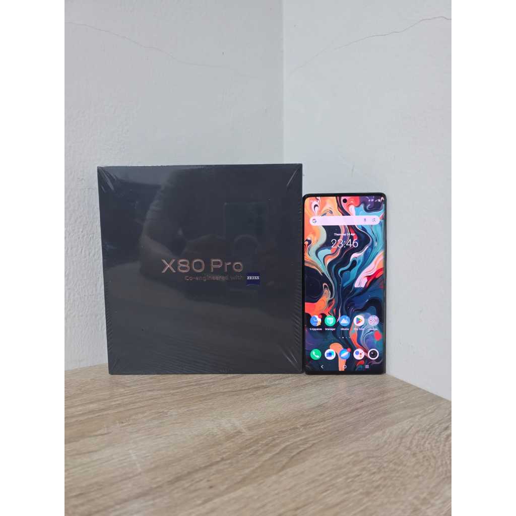 Vivo X80 Pro 5G Resmi BNOB 12/256 Black Like New Zeiss 12GB 256GB