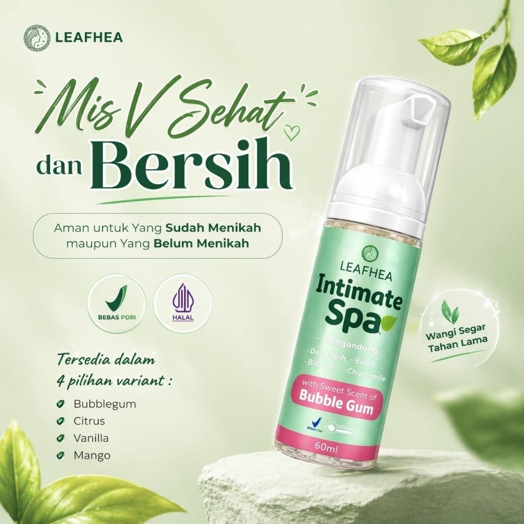 Sabun Miss V Leafhea Intimate Spa / Atasi Keputihan, Gatal & Bau Tak Sedap / Sabun Perawatan Miss V 