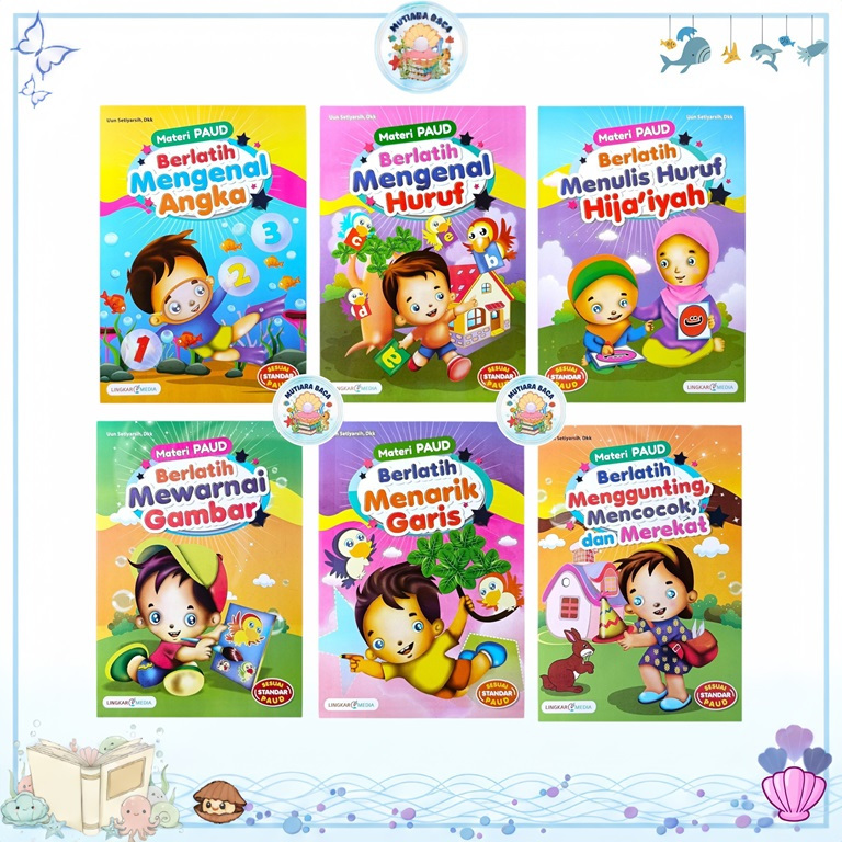 Buku Materi PAUD Paket isi 6 Buku - Lingkar Media
