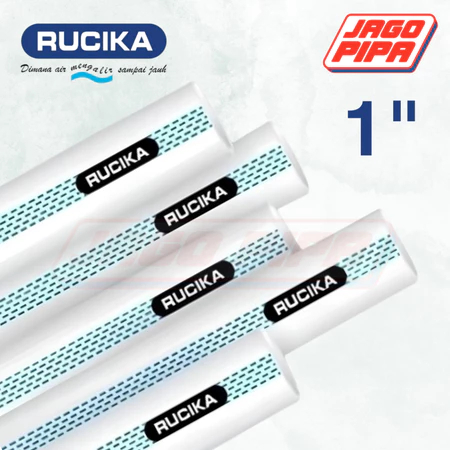[SPX] Rucika AW 1 Inch Pipa 4 METER DIPOTONG 1 METER - AN PVC Air Bersih MOF Paralon Putih 1"