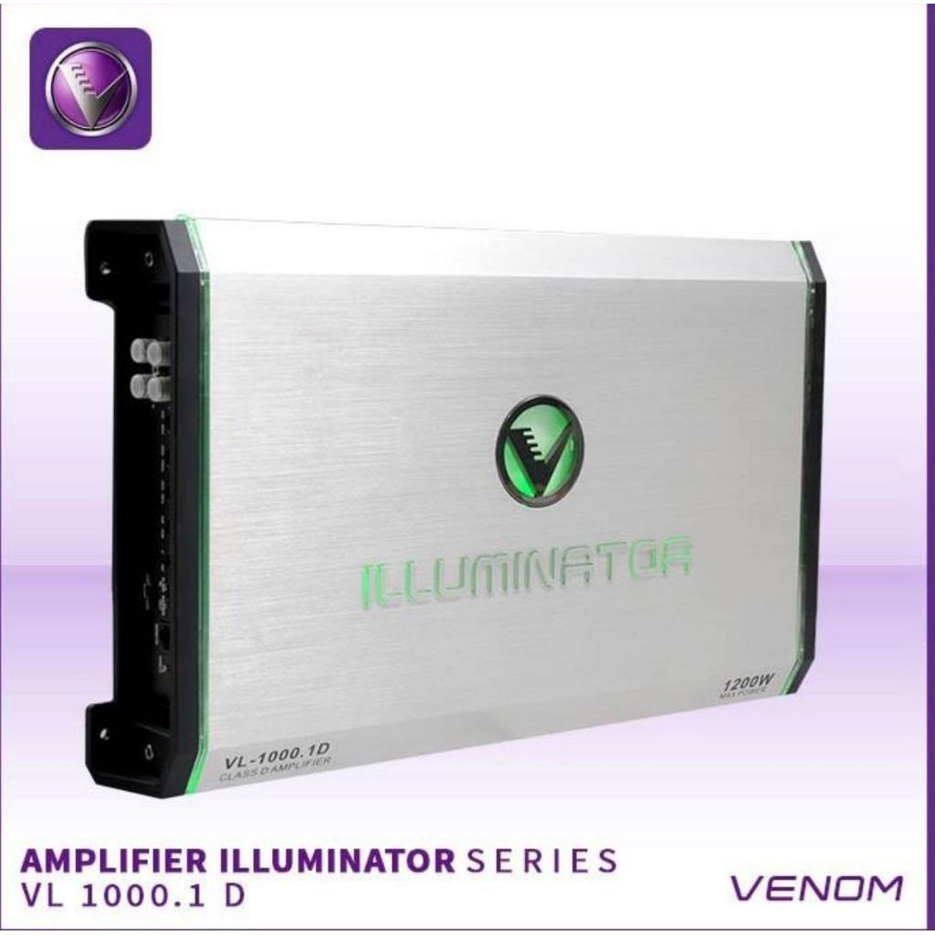 Monoblock Venom ILUMINATOR VL-1000.1 D - Car Monoblock Venom ILUMINATOR Original