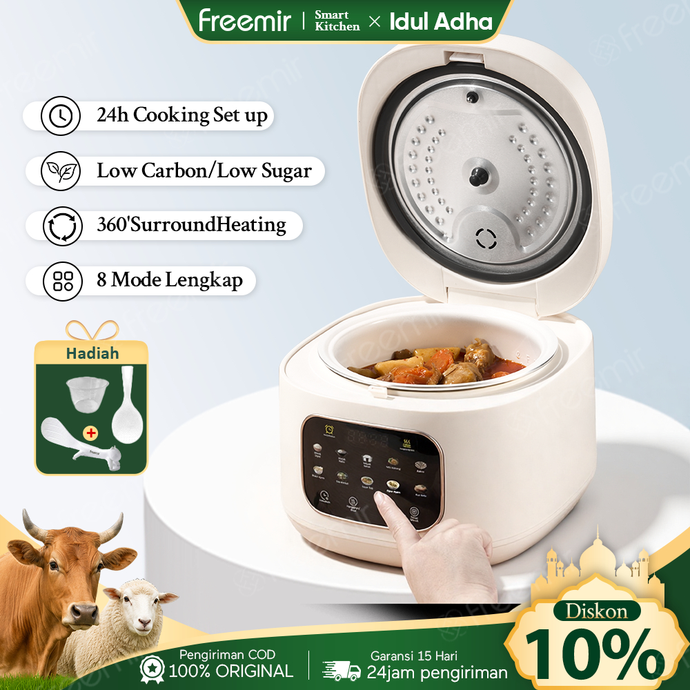 freemir rice cooker mini Low Carbo Rendah Gula Smart Touch Screen Magic Com