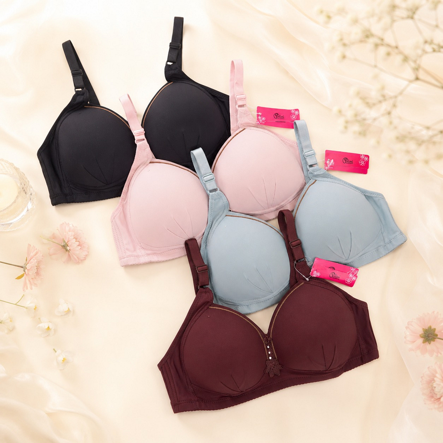 HW - Bra Push Up Wanita Tanpa Kawat Cup Jumbo Bh Polini Best Quality 615