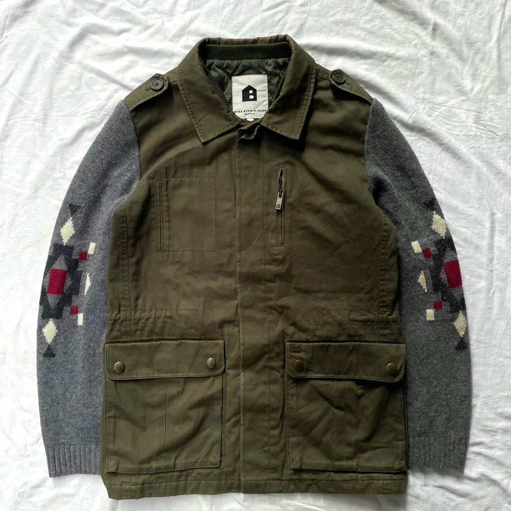 Bean Pole Work Jacket scnd prlvd original Olive Parka Jacket
