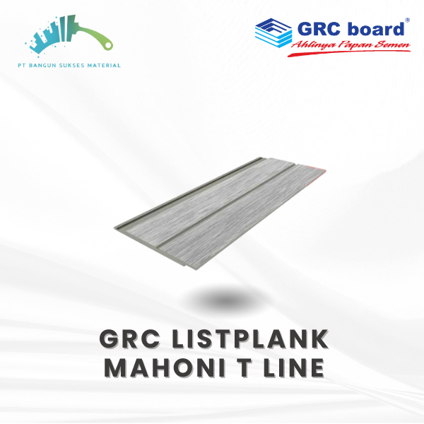 GRC Lisplank & Fasad MAHONI T-LINE Series 3M – Motif Kayu untuk Dinding, Plafon & Dekorasi Minimalis