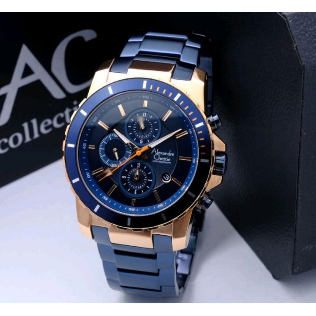 JAM TANGAN PRIA ALEXANDRE CHRISTIE 6141/ AC 6141 MC /AC 6141  ORIGINAL