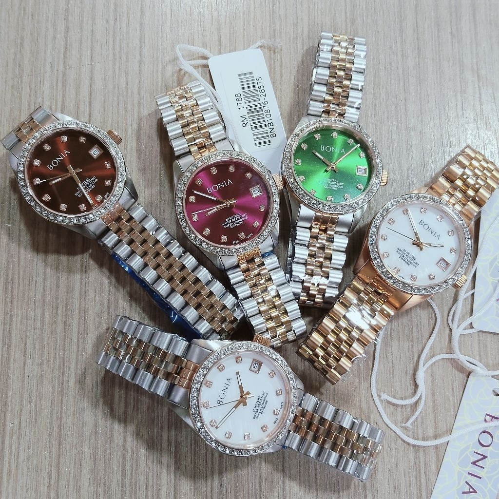 Bonia Elegance Automatic BNB10876 Original Jam Tangan Wanita Automatic Otomatis