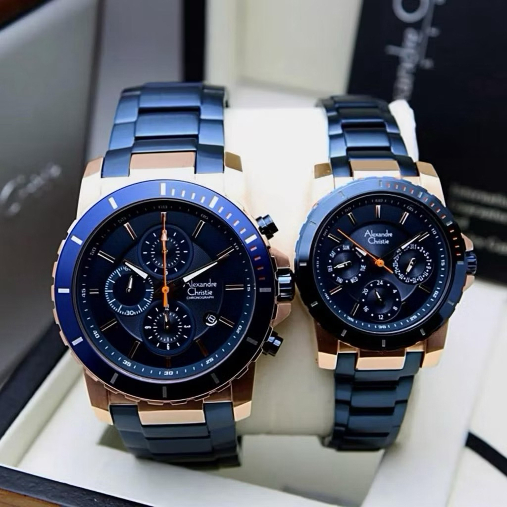 Jam Tangan Couple Alexandre Christie 6141 AC6141 AC 6141 (ORIGINAL)