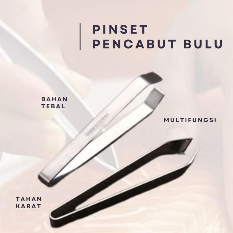 PINSET STAINLEES STEEL / PINSET PENCABUT BULU JAPAN QUALITY Pinset Bulu Ketiak Hidung Uban