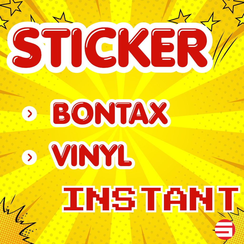 INSTANT - Stiker Label (Bontak / Vinyl Camel)
