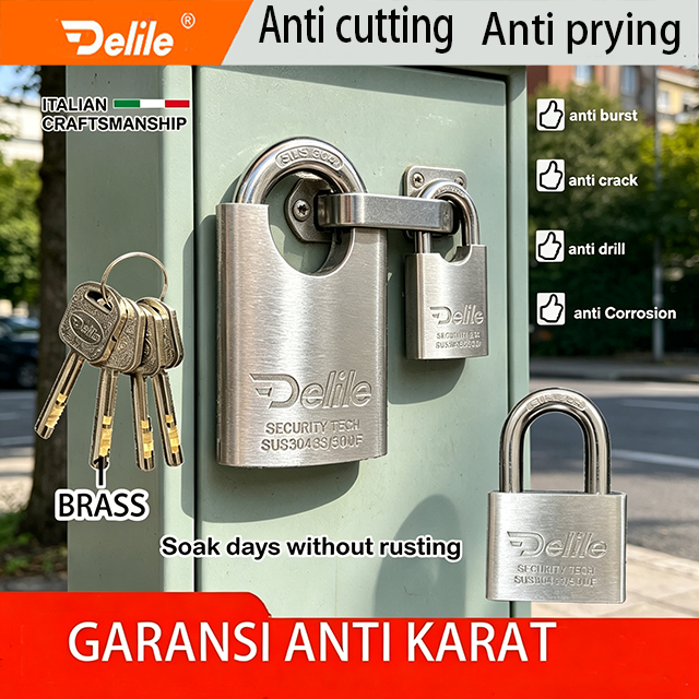 Kunci Gembok Rumah / Kunci Rumah/Gembok Anti Maling/Kunci Pagar/ DELILE GEMBOK Pintu