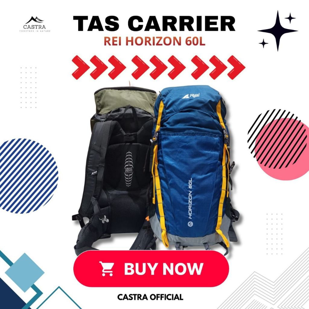 Tas Ransel Outdoor / Tas Carrier Rei Horizon 60 Liter