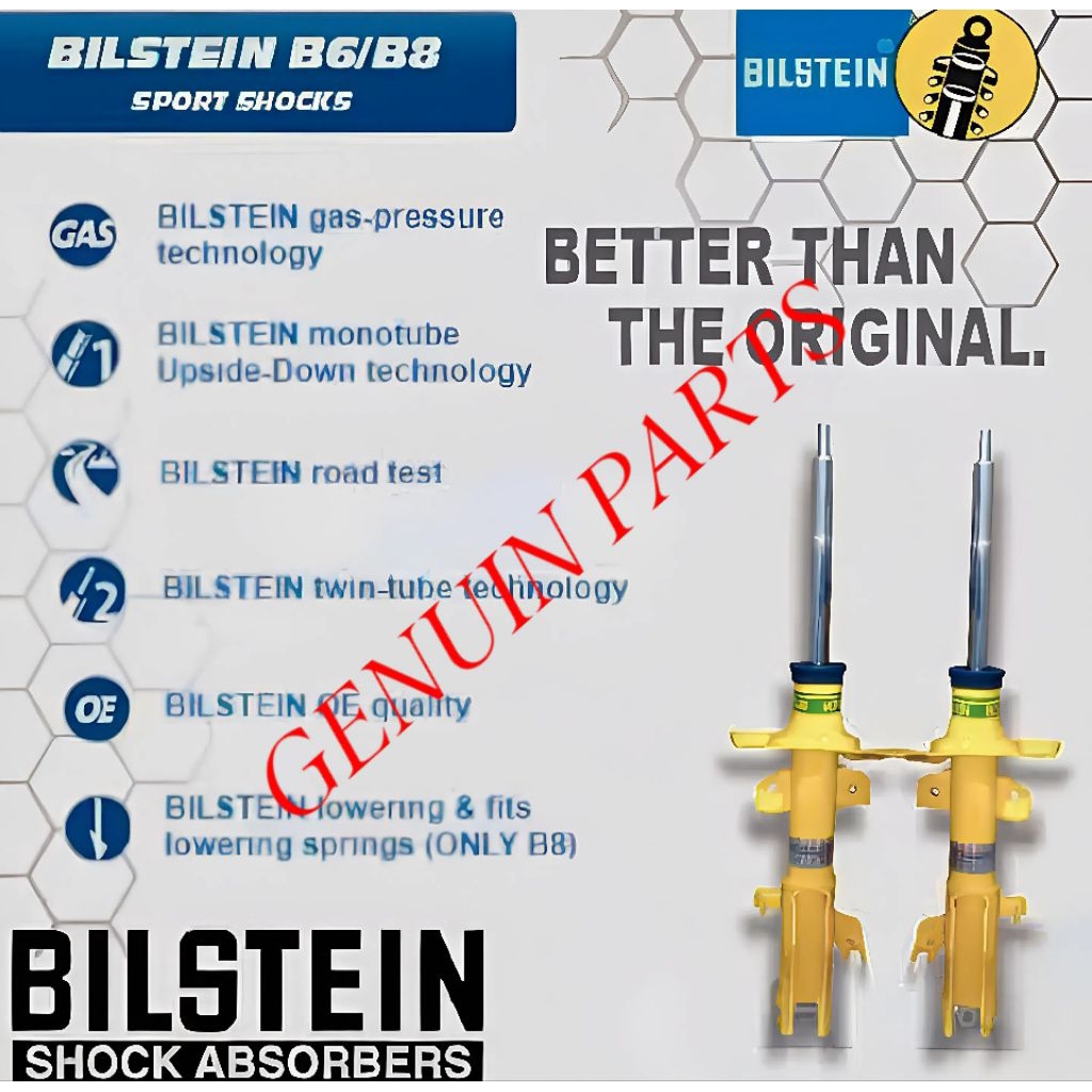 SHOCKBREAKER DEPAN MAZDA 2 BILSTEIN B6