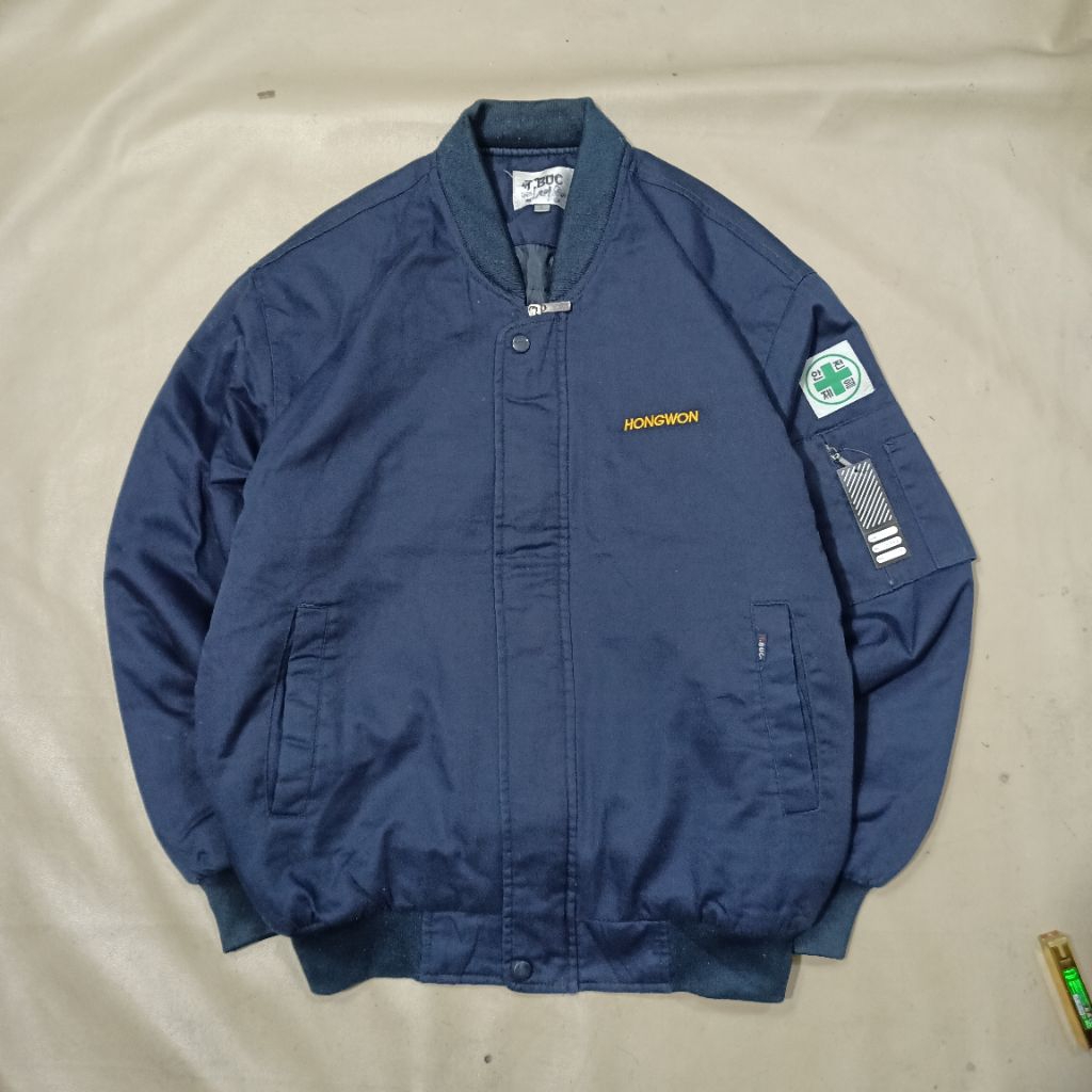 jaket bomber TBUC canvas tebal used verygood