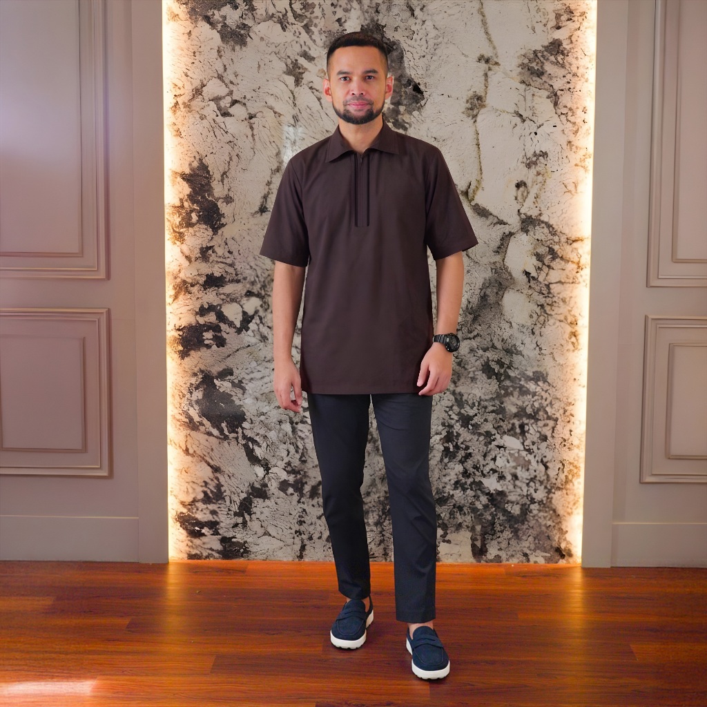 NEW!!! Gerai Hawa - Dhaamir Kemeja Koko Pria Baju Akad, Pernikahan, Kondangan, & Seragaman - Bayti