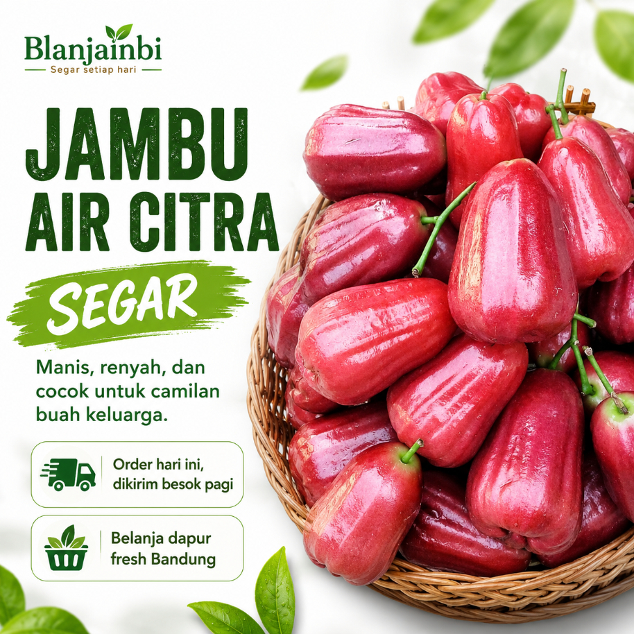 Jambu Air Citra 1Kg - Buah Fresh untuk Keluarga Bandung
