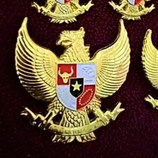 Pin garuda Paskibra 5 cm bijian lapis resin