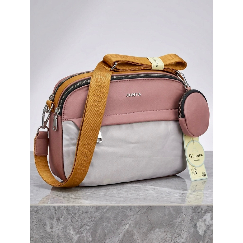 TAS SELEMPANG JUNFA ORIGINAL 2652 566 PINK