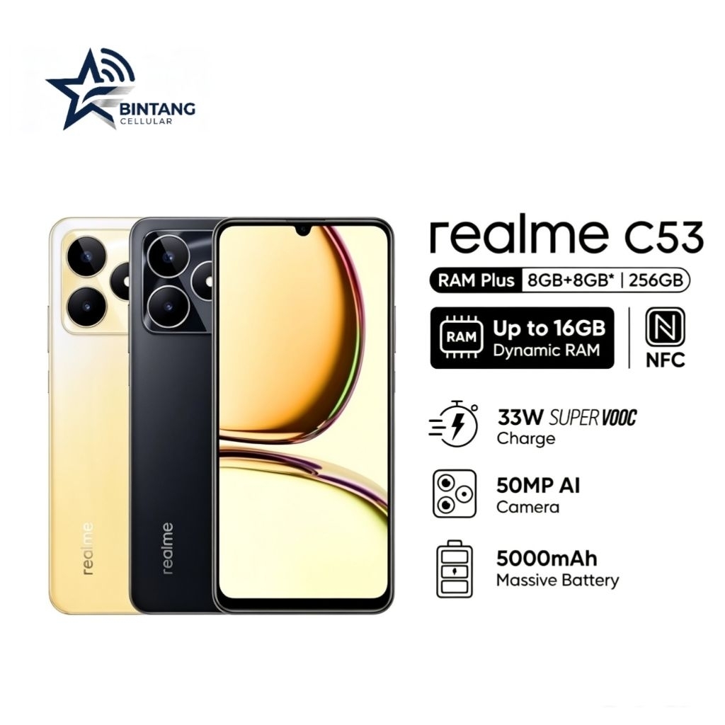 HP REALME C53  8/256 GB - REALME C53 RAM 8GB ROM 256GB GARANSI RESMI