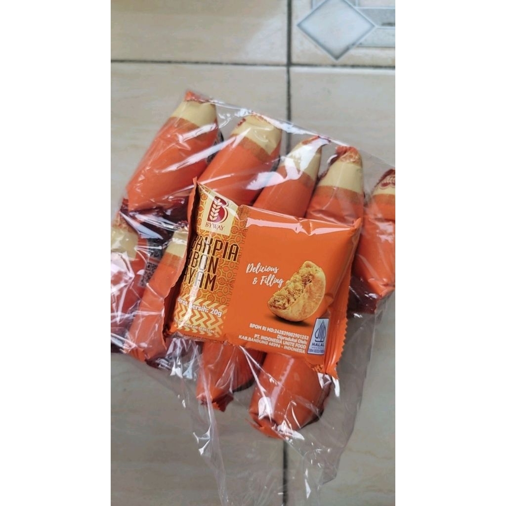 byway bakpia isian abon ayam mini isi 120 pcs