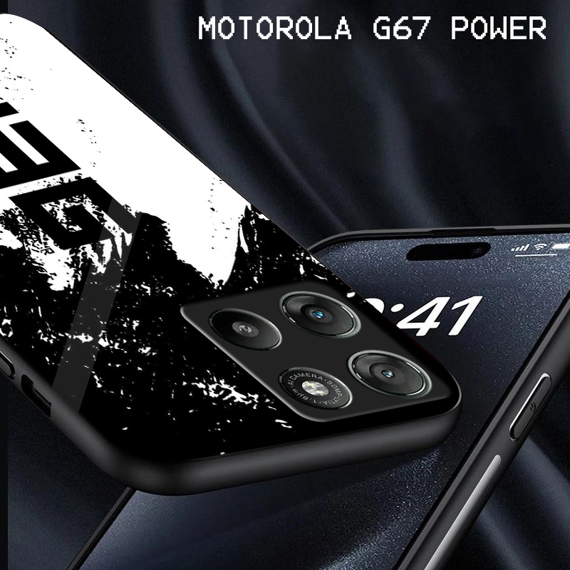 Case Glass Akrilik For MOTOROLA G67 POWER- case hp - case akrilik MOTOROLA G67 POWER  - Casing Handp