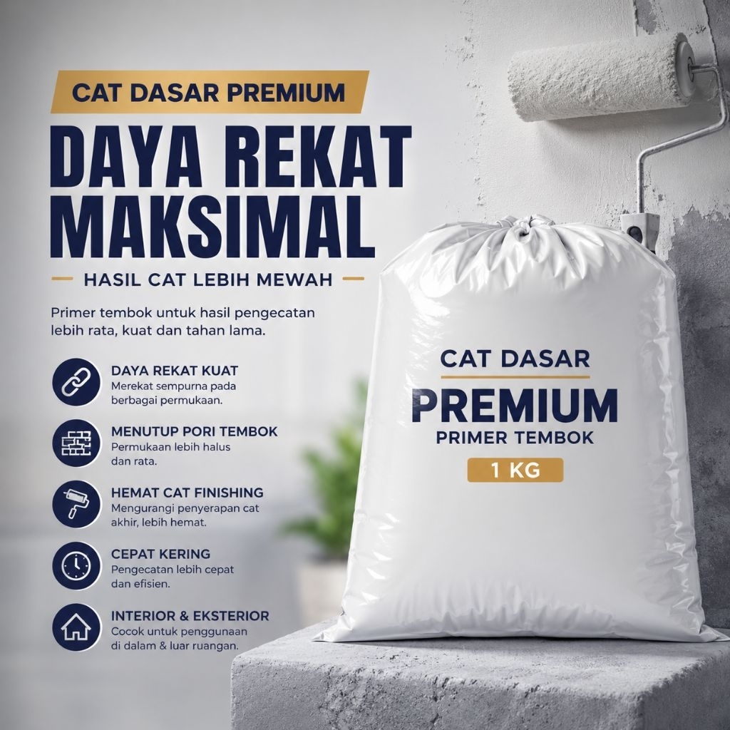 cat tembok dasar 1 kg
