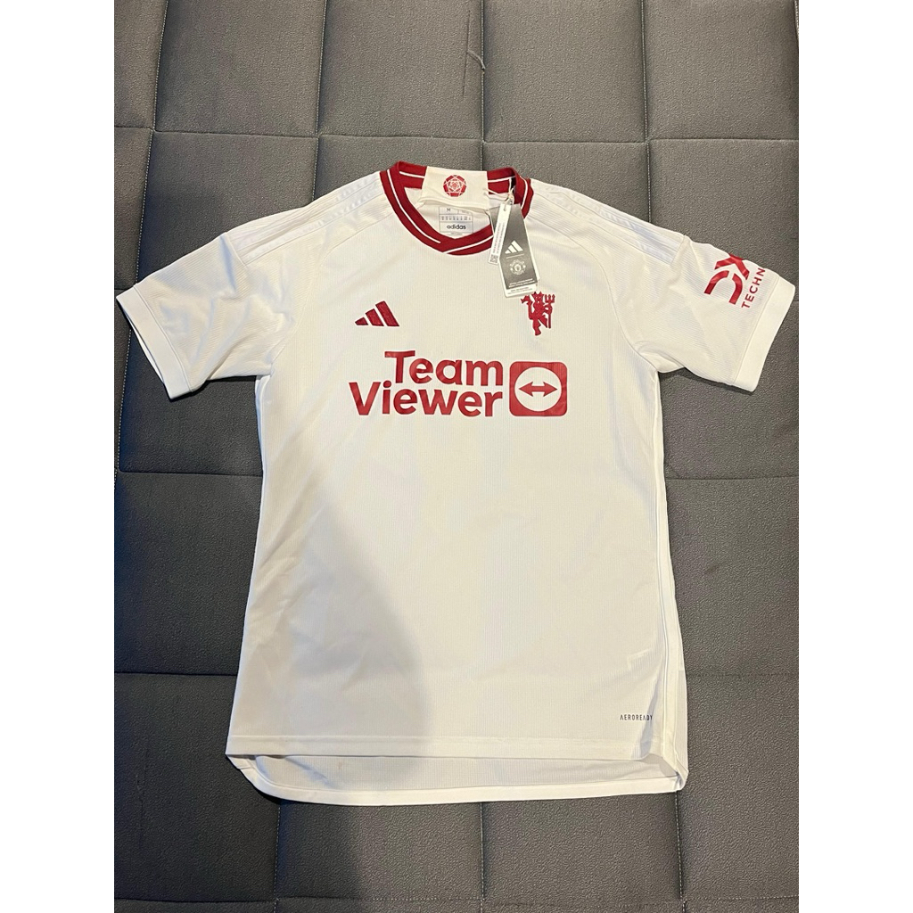 (100% Original) Jersey Bola MU Manchester United Away Player Issue 2023/2024 No. 8 B. Fernandez Brun