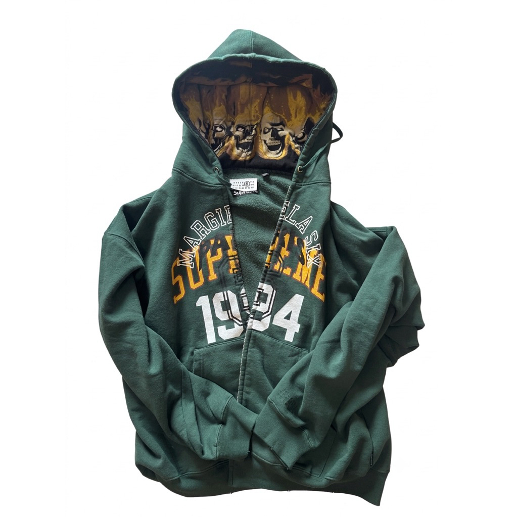Maison Margiela x Supreme Zip Up Hoodie - Green, L