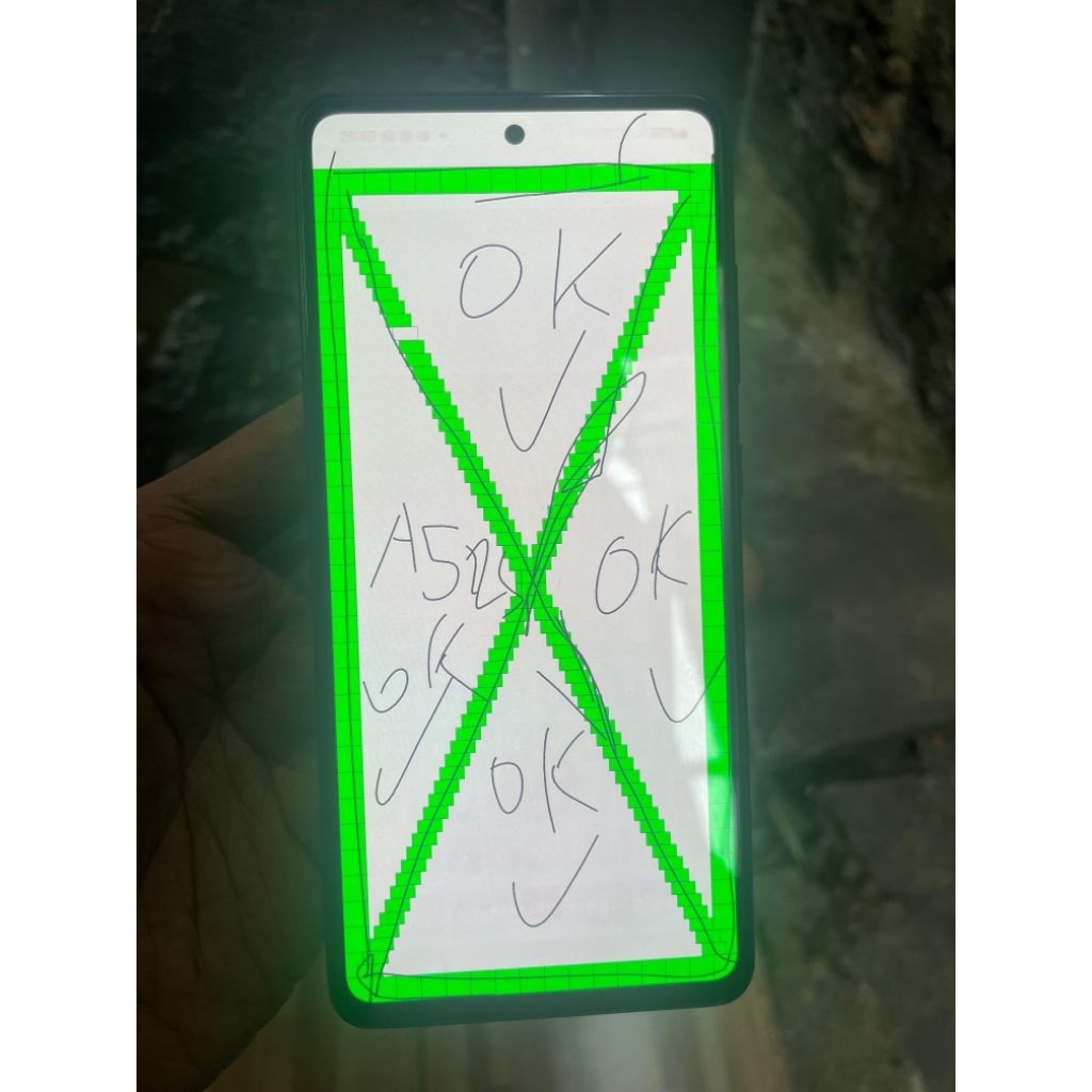 lcd Samsung a52s ORI copotan normal