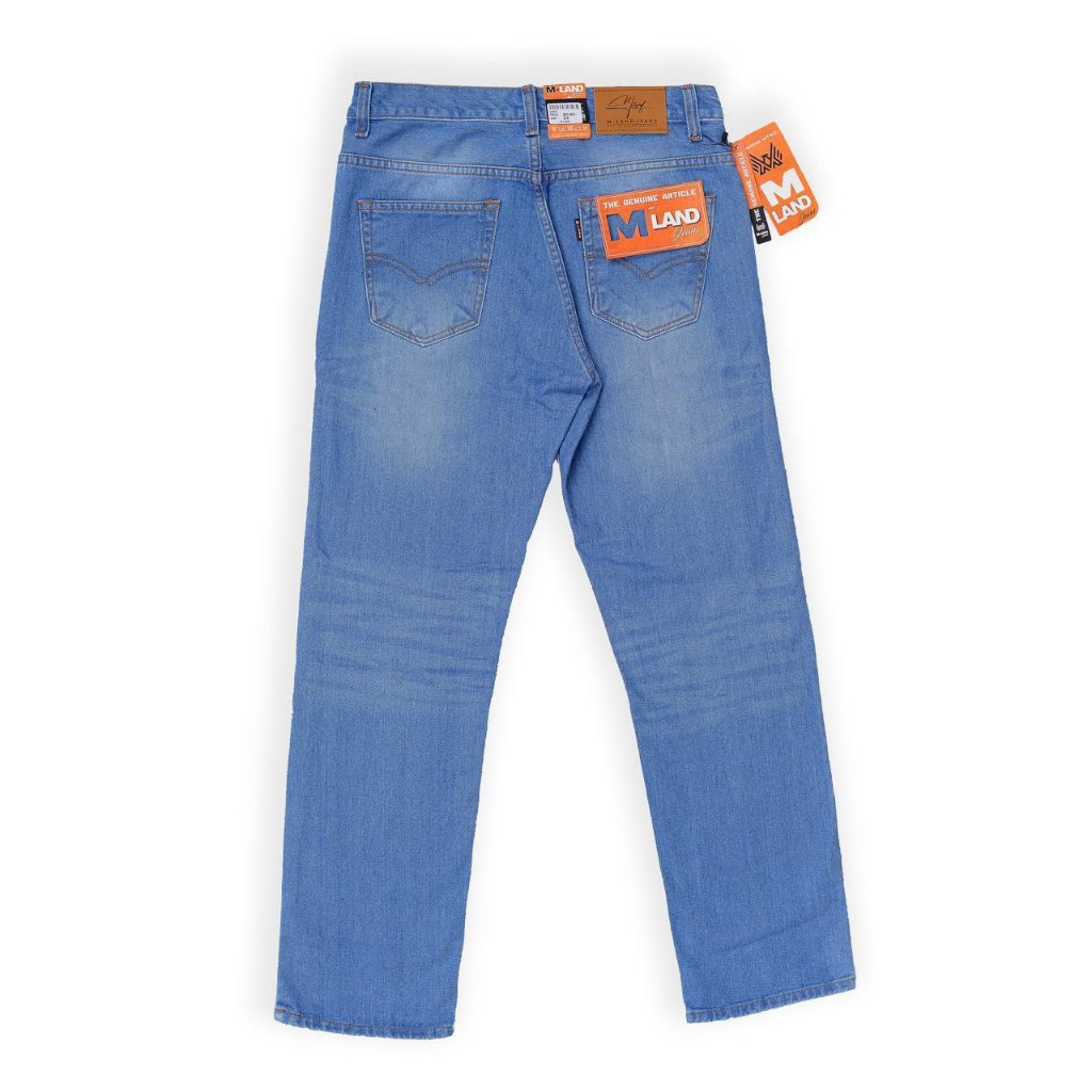 Celana Panjang Jeans Pria Model Reguler Fit Biru Muda