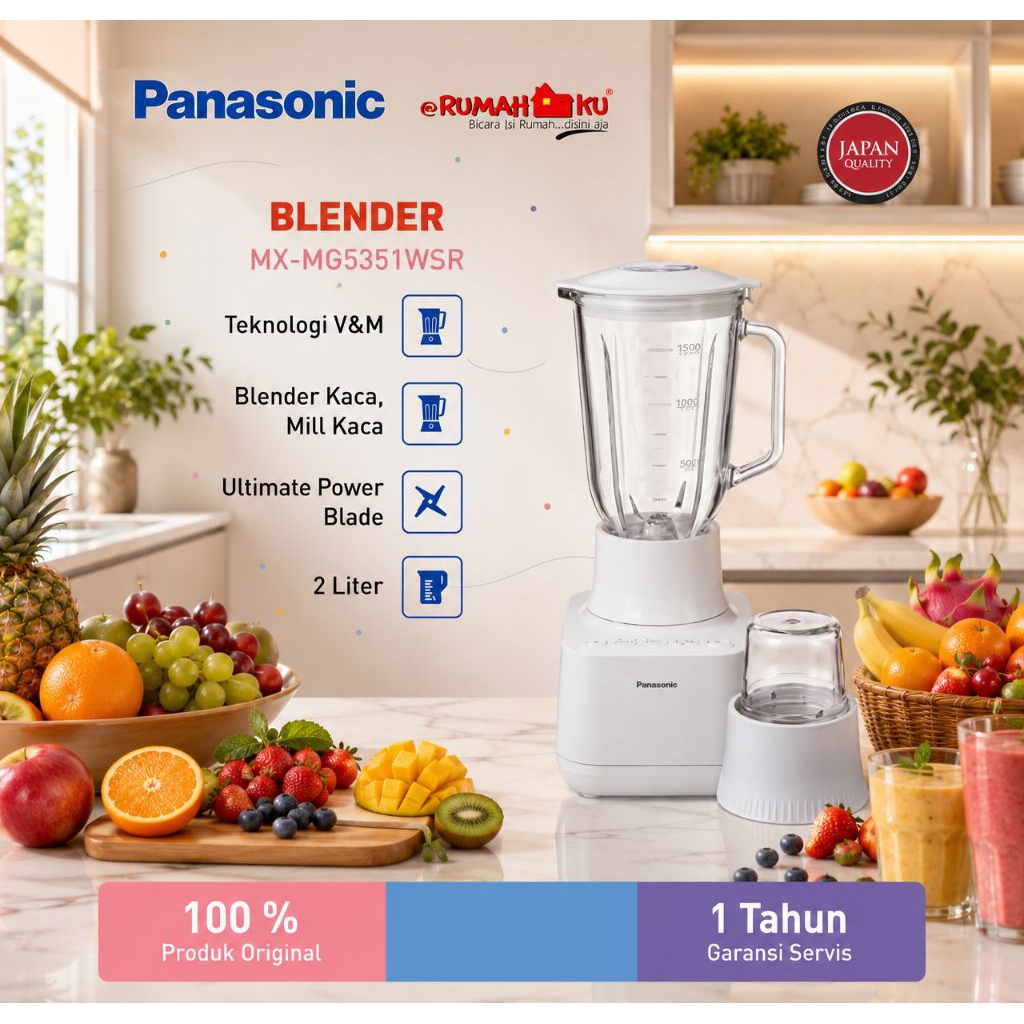 Panasonic MX-MG5351WSR Blender [2L]