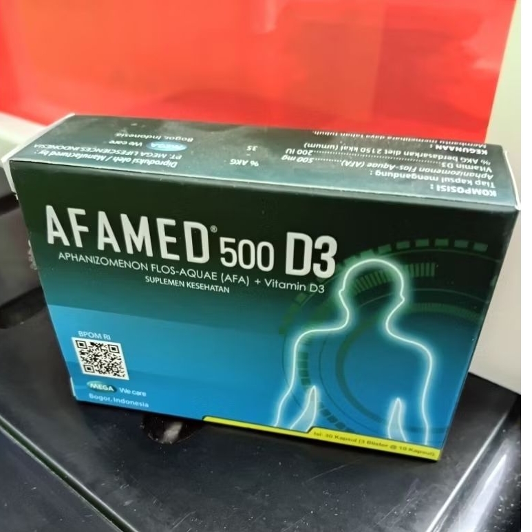 AFAMED 500mg + VITAMIN D3 200ui PERDUS 30 KAPSUL