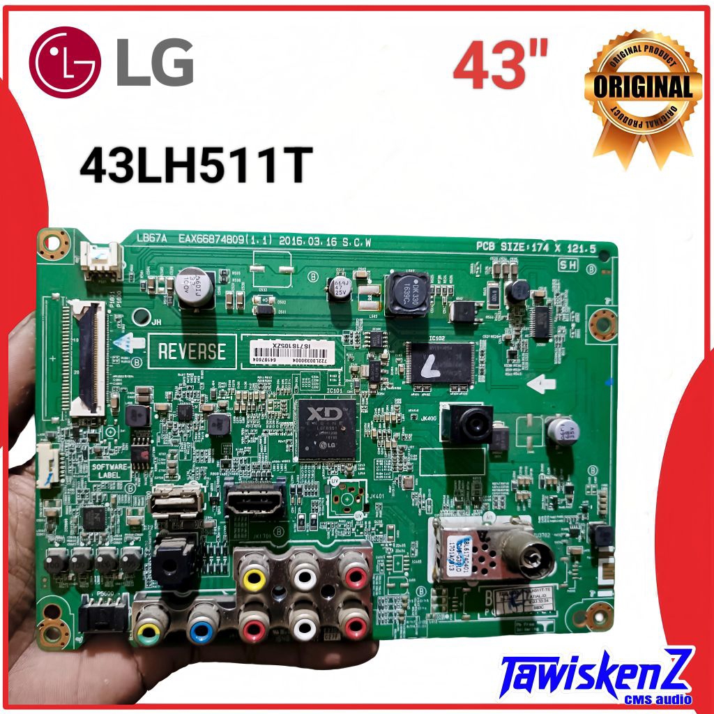 Mainboard LG 43LH511T 43 LH 511 T 43LH 511 43LH511 MB 43"  Part Power Mobo Original Bergaransi