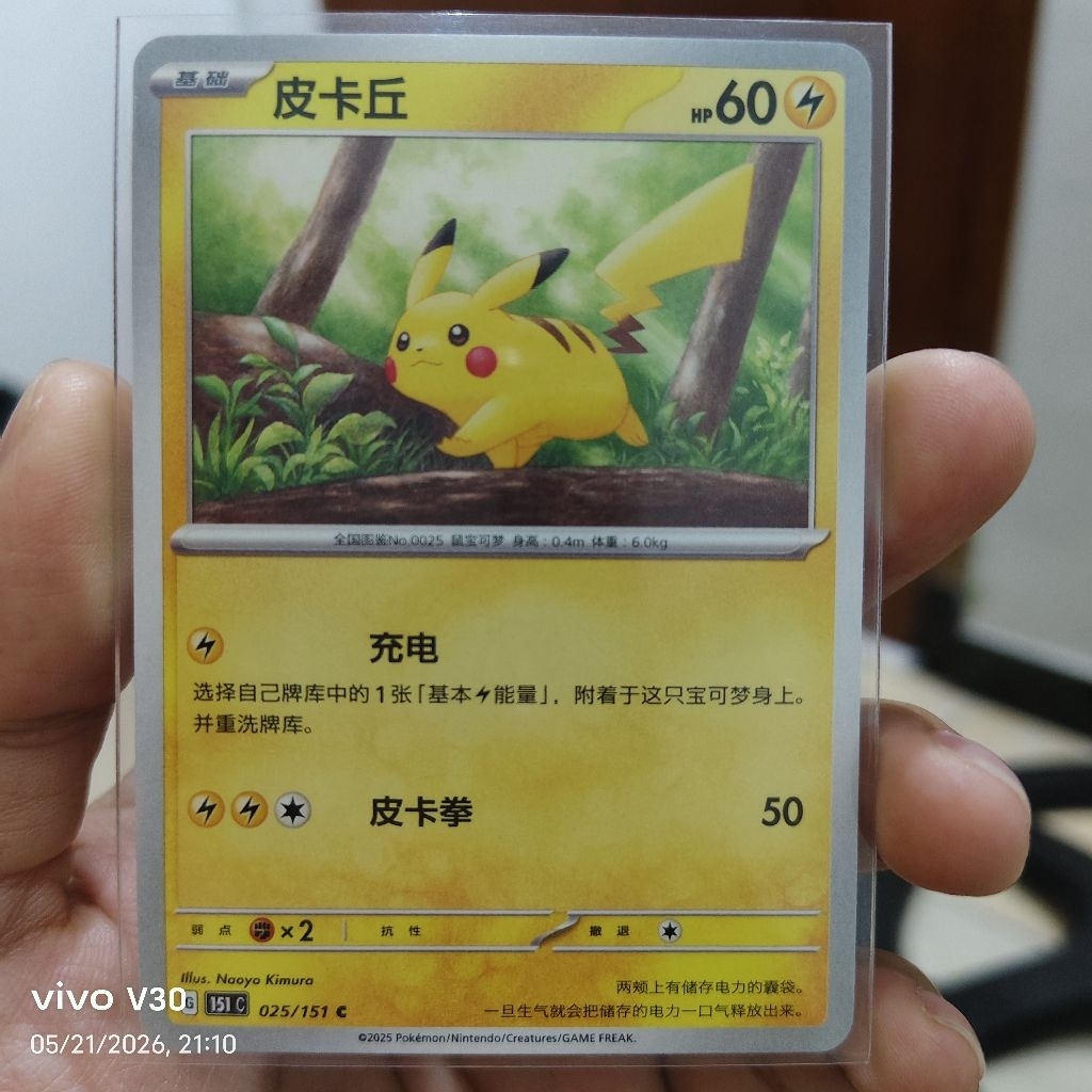 Pikachu Chinese 151 Collect
